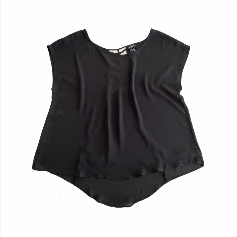 TORRID Black Short Sleeve Blouse